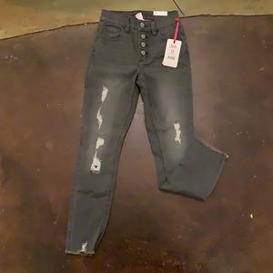 NWT Justice High rise Denim Jegging Pant size 12 Slim